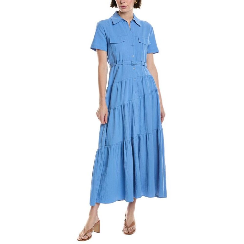 Hl Affair Womens  Midi Dress, Blue